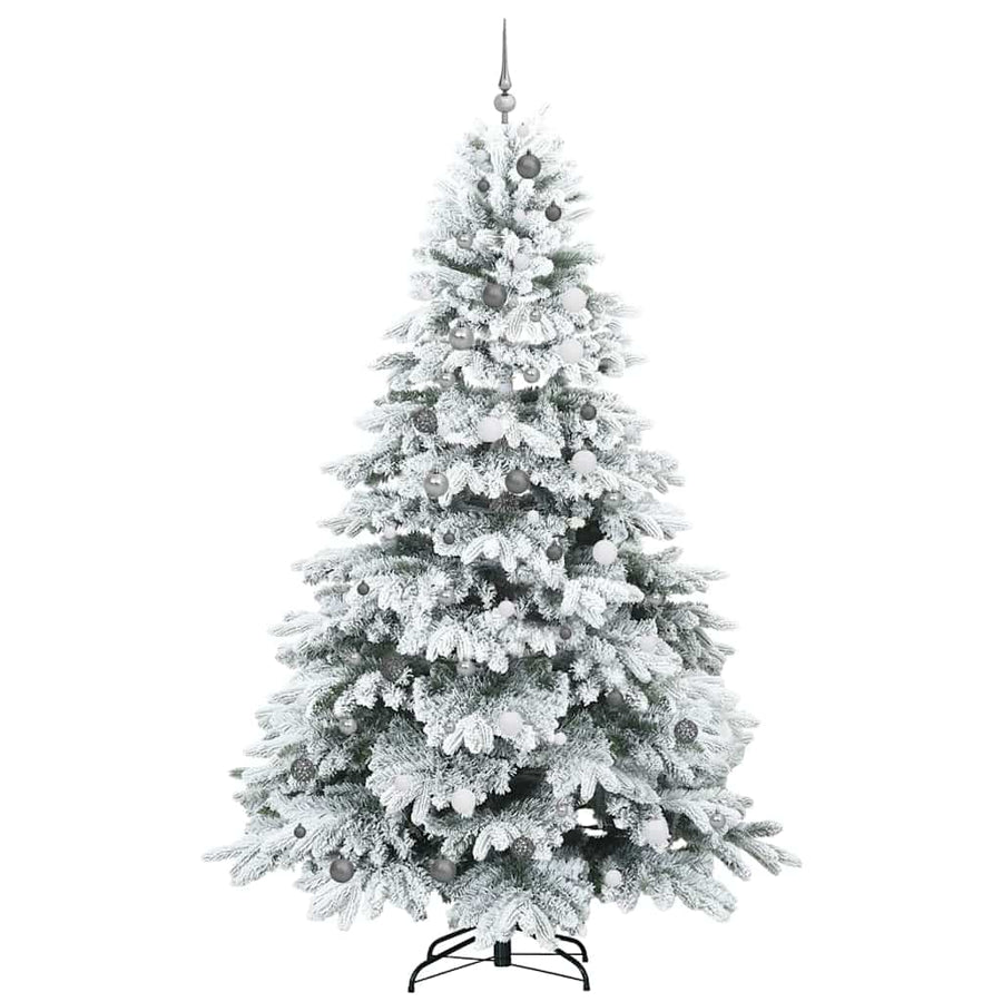Kunstkerstboom met 300 LED met standaard Groen 240 cm PE en PVC