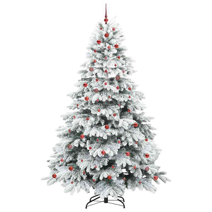 Kunstkerstboom met 300 LED met standaard Groen 240 cm PE en PVC
