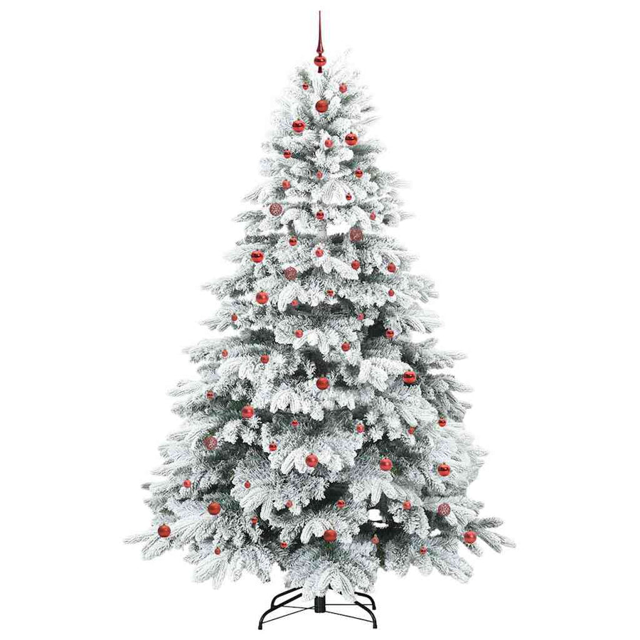 Kunstkerstboom met 300 LED met standaard Groen 240 cm PE en PVC