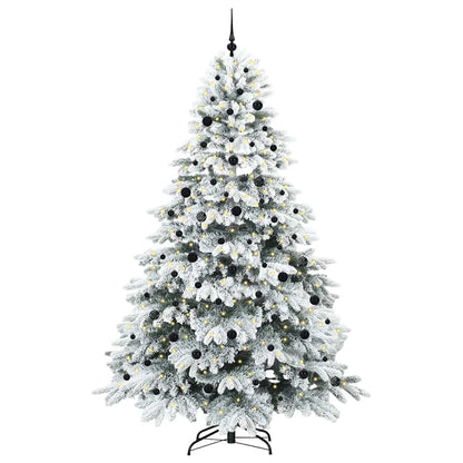 Kunstkerstboom met 300 LED met standaard Groen 240 cm PE en PVC
