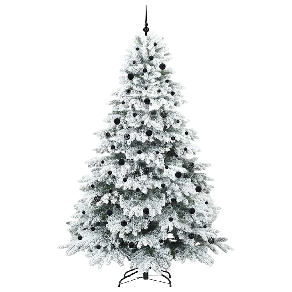 Kunstkerstboom met 300 LED met standaard Groen 240 cm PE en PVC