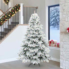 Kunstkerstboom 240 cm wit met 300 LED