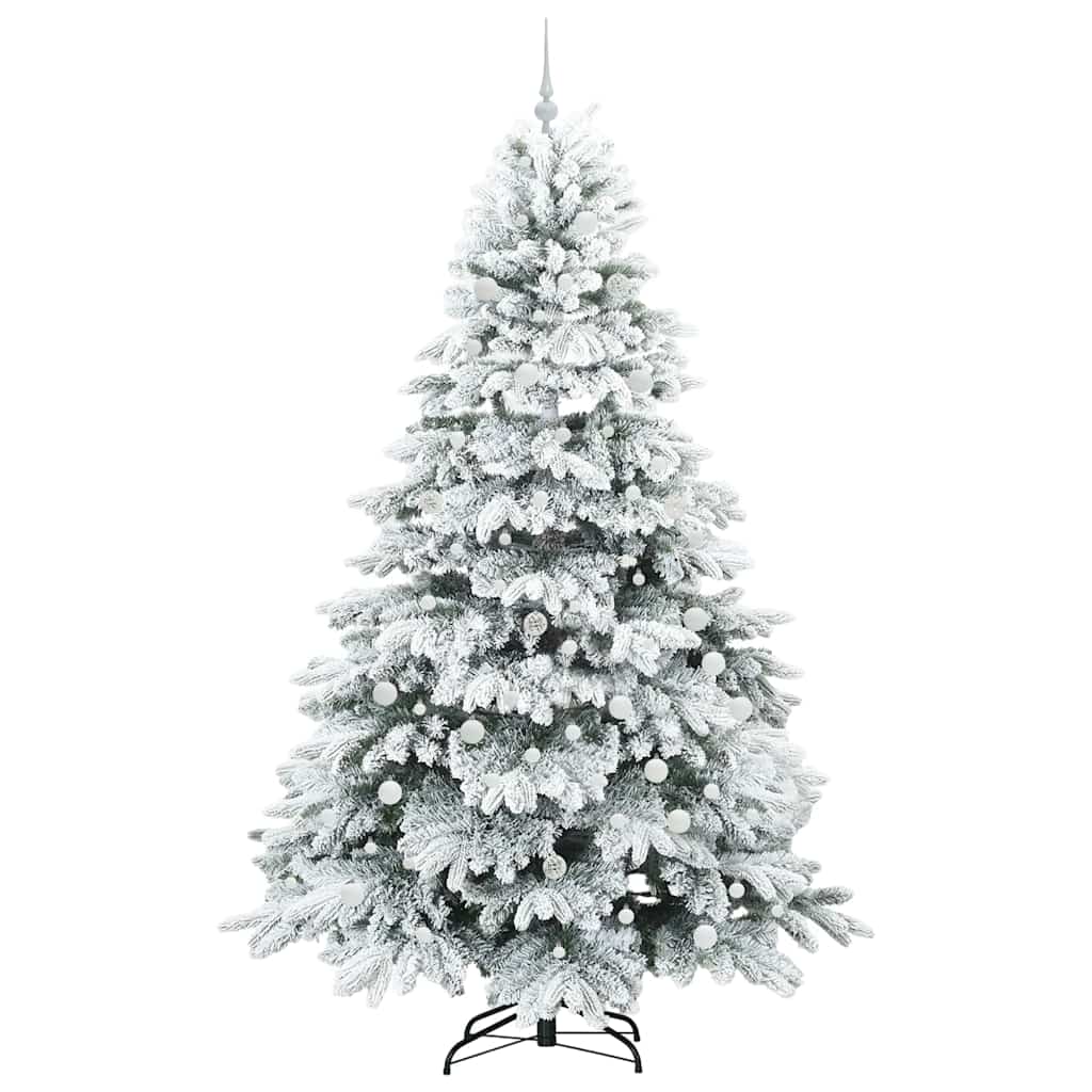 Kunstkerstboom met 300 LED met standaard Groen 240 cm PE en PVC