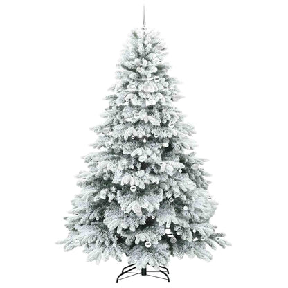 Kunstkerstboom met 300 LED met standaard Wit 240 cm PE en PVC