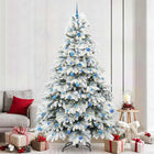 Kunstkerstboom 240 cm wit met 300 LED PE/PVC