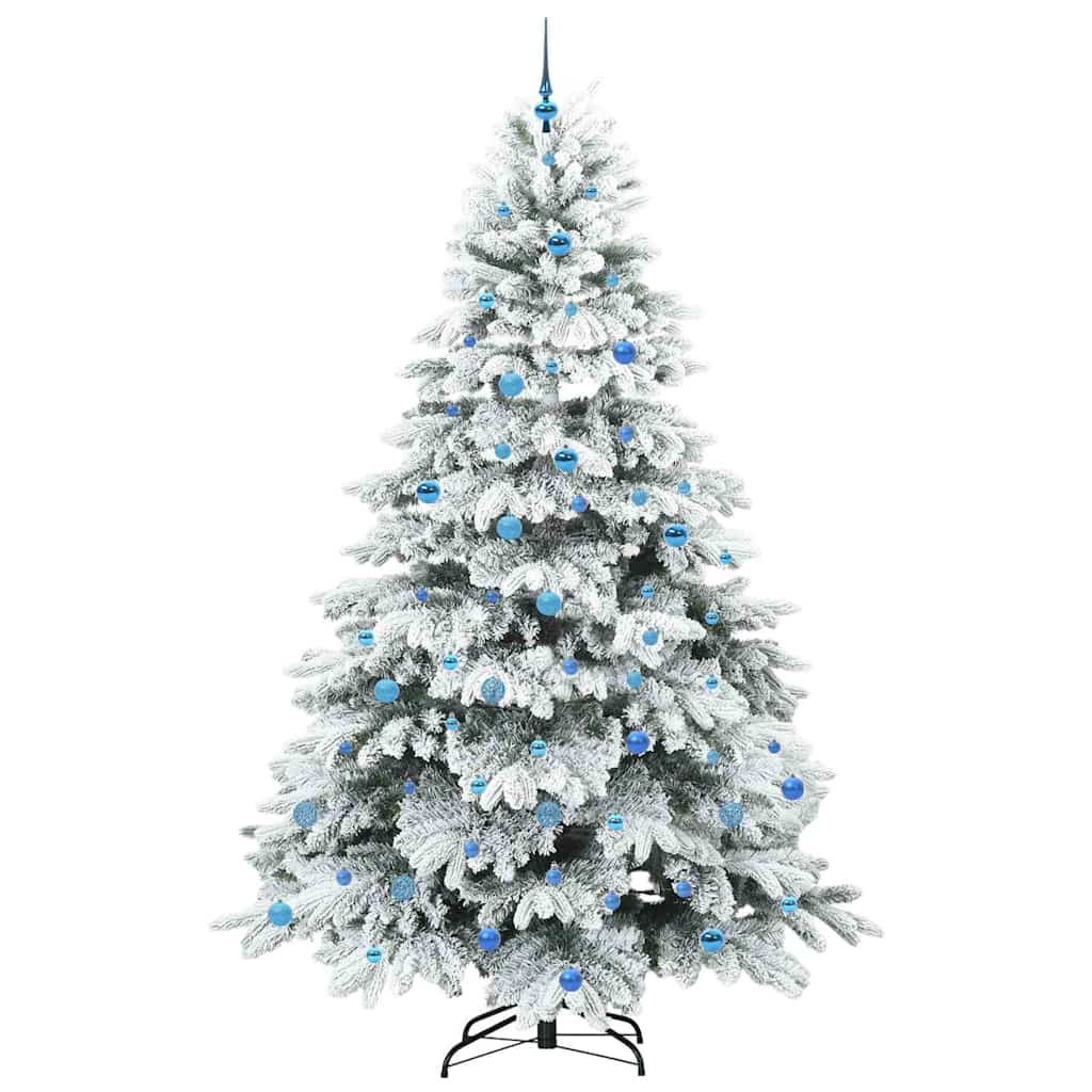 Kunstkerstboom met 300 LED met standaard Groen 240 cm PE en PVC