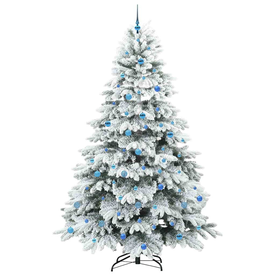 Kunstkerstboom met 300 LED met standaard Groen 240 cm PE en PVC