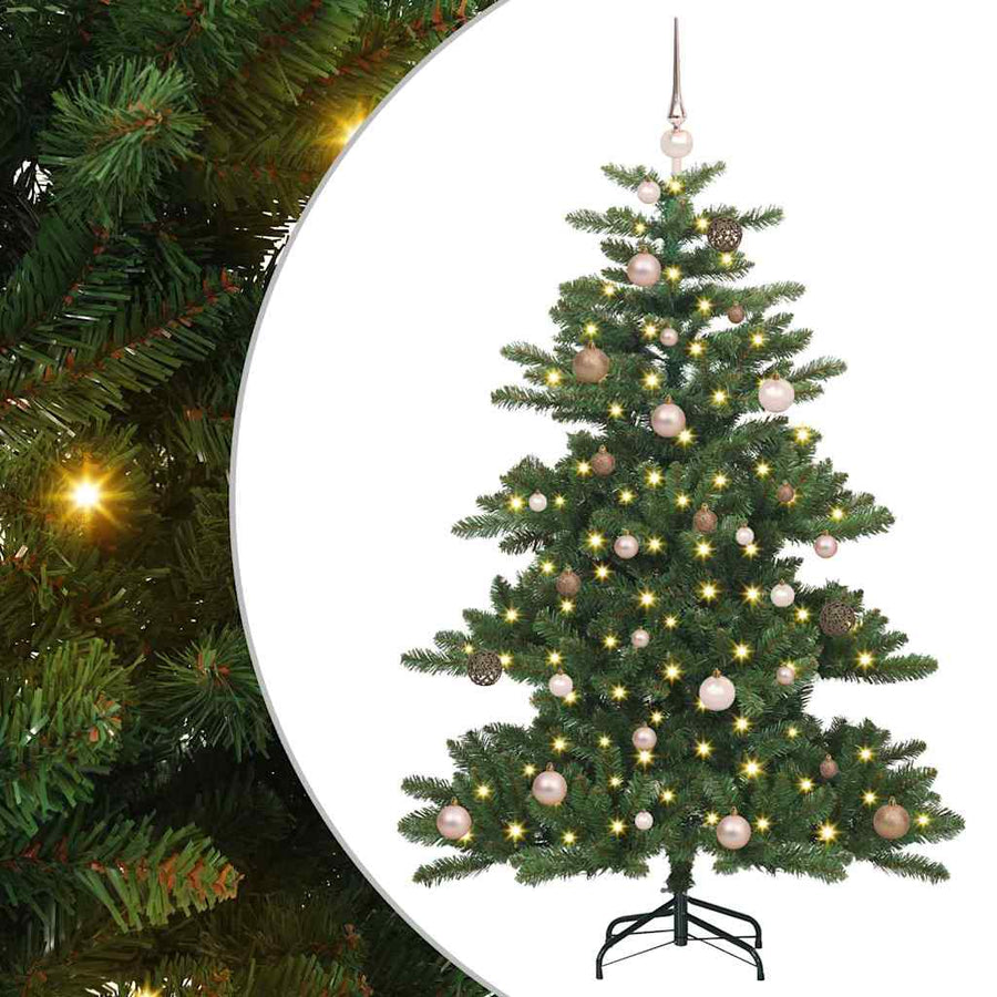 Kunstmatige Inklapbare Kerstboom Groen 150 cm PVC en staal