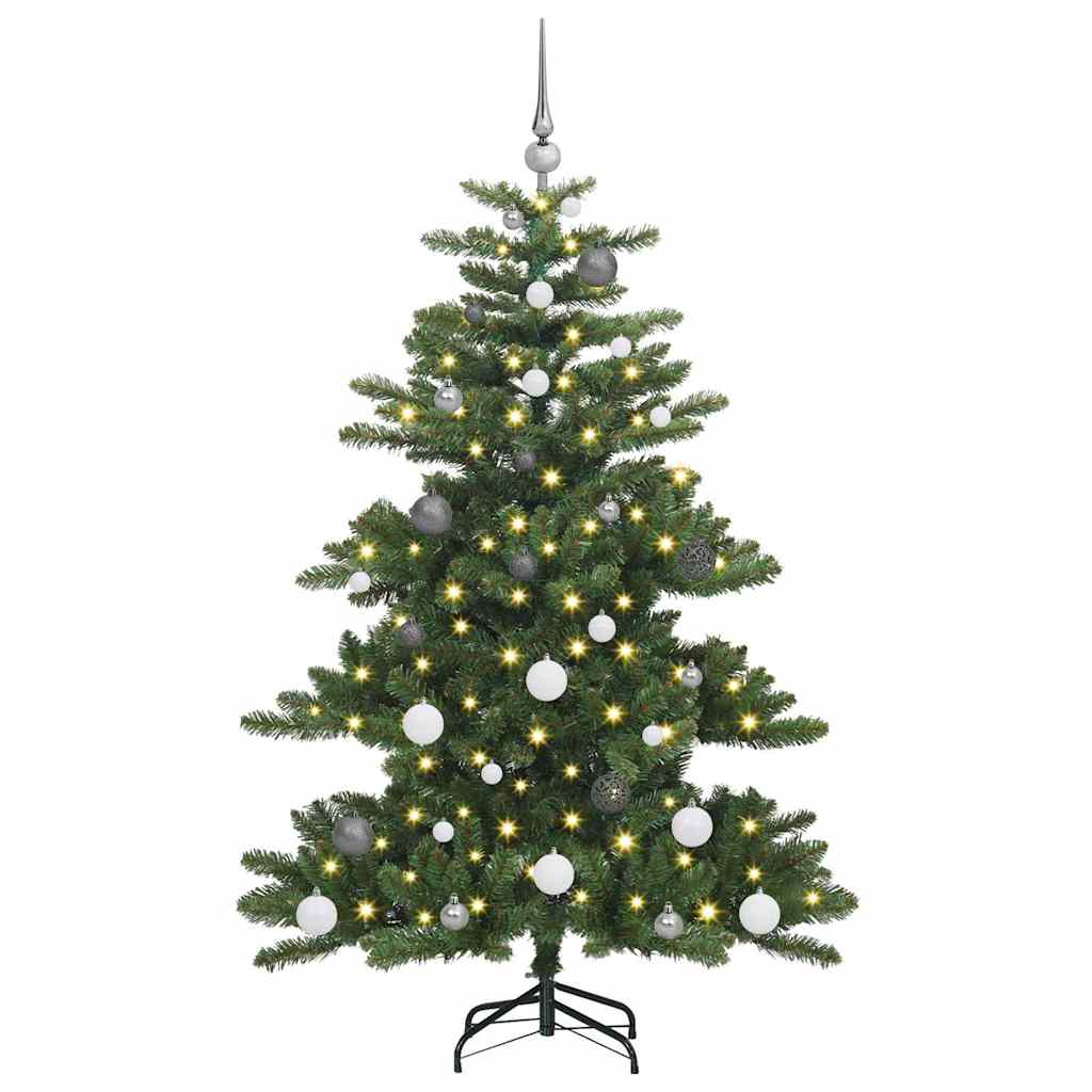 Kunstmatige Inklapbare Kerstboom met 150 LED's Groen 150 cm PVC