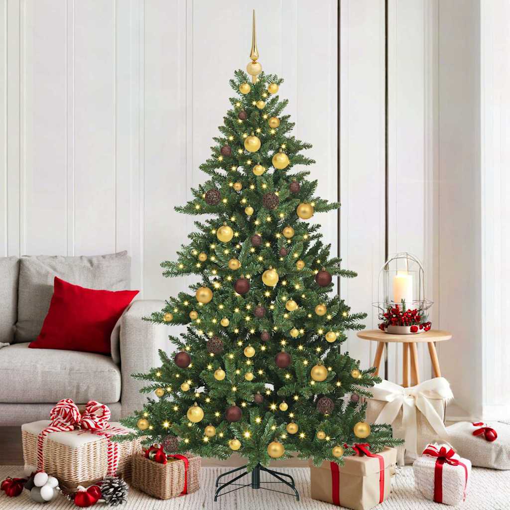 Kunstmatige Inklapbare Kerstboom Groen 180 cm PVC en staal