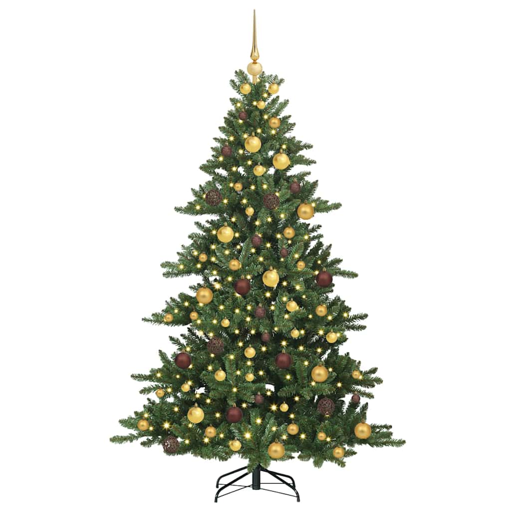 Kunstmatige Inklapbare Kerstboom Groen 180 cm PVC en staal