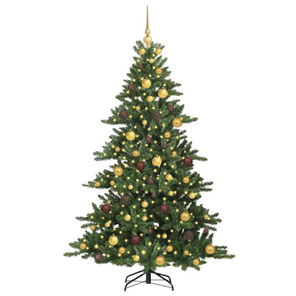 Kunstmatige Inklapbare Kerstboom Groen 180 cm PVC en staal