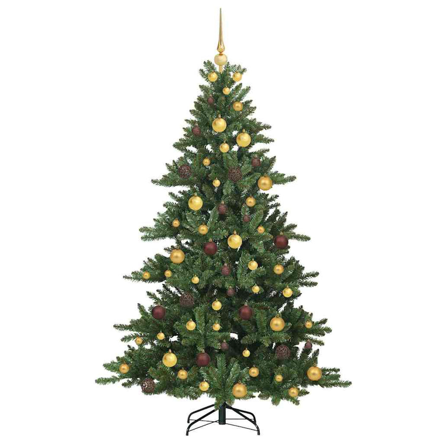Kunstmatige Inklapbare Kerstboom Groen 180 cm PVC en staal