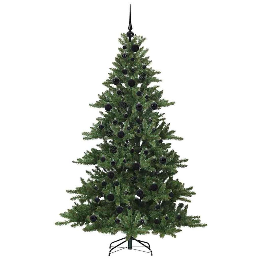 Kunstmatige Inklapbare Kerstboom met 300 LED's Groen 180 cm PVC