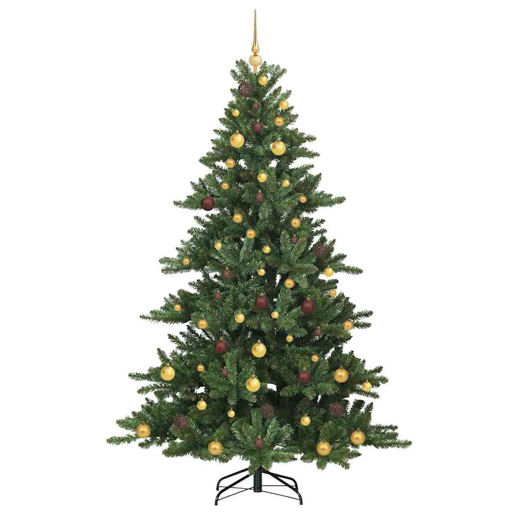 Kunstmatige Inklapbare Kerstboom Groen 210 cm PVC en staal