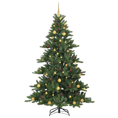 Kunstmatige Inklapbare Kerstboom Groen 210 cm PVC en staal