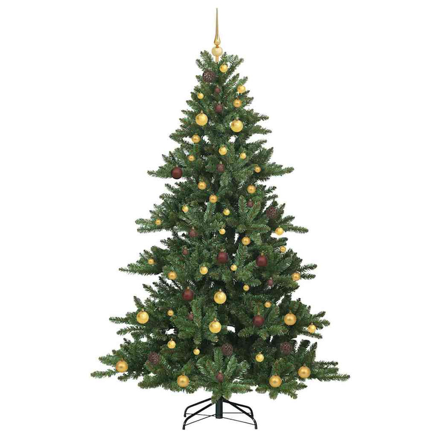 Kunstmatige Inklapbare Kerstboom Groen 210 cm PVC en staal