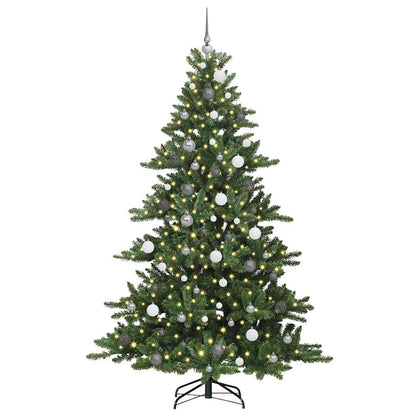 Kunstmatige Inklapbare Kerstboom Groen 210 cm PVC en staal