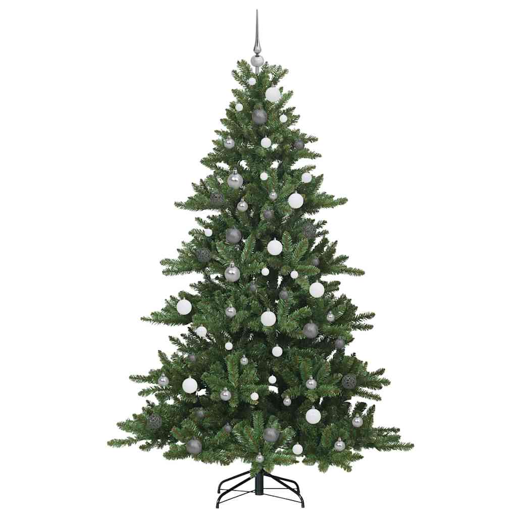 Kunstmatige Inklapbare Kerstboom Groen 210 cm PVC en staal
