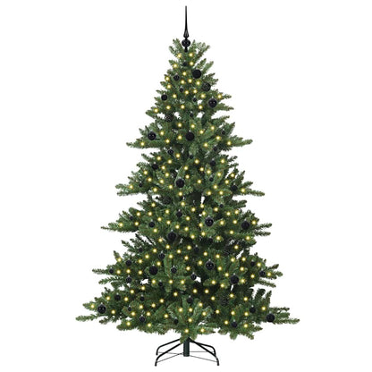 Kunstmatige Inklapbare Kerstboom met 300 LED's Groen 210 cm PVC
