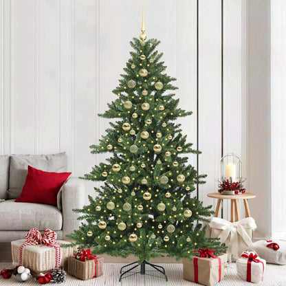Kunstmatige Inklapbare Kerstboom Groen 210 cm PVC en staal