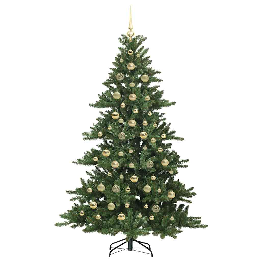 Kunstmatige Inklapbare Kerstboom Groen 210 cm PVC en staal