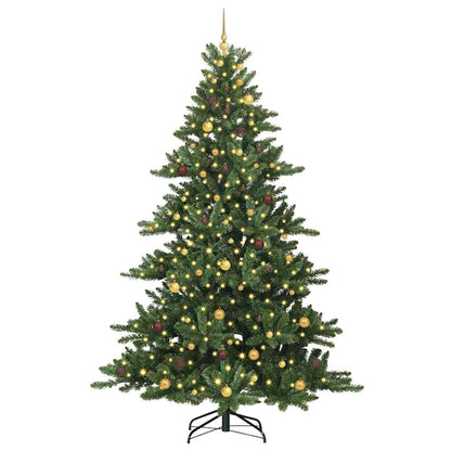Kunstmatige Inklapbare Kerstboom Groen 240 cm PVC en staal