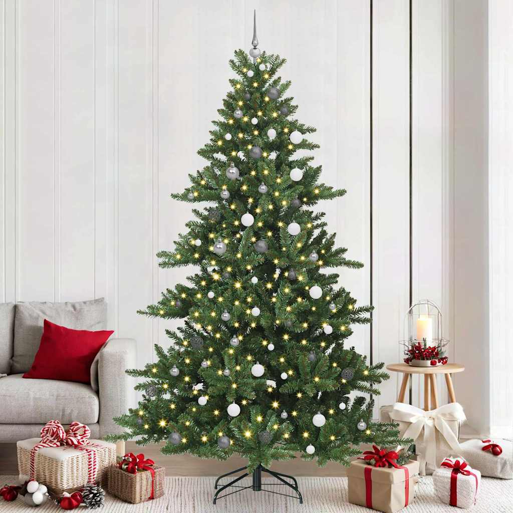Kunstmatige Inklapbare Kerstboom Met 300 Led Pvc 240 cm
