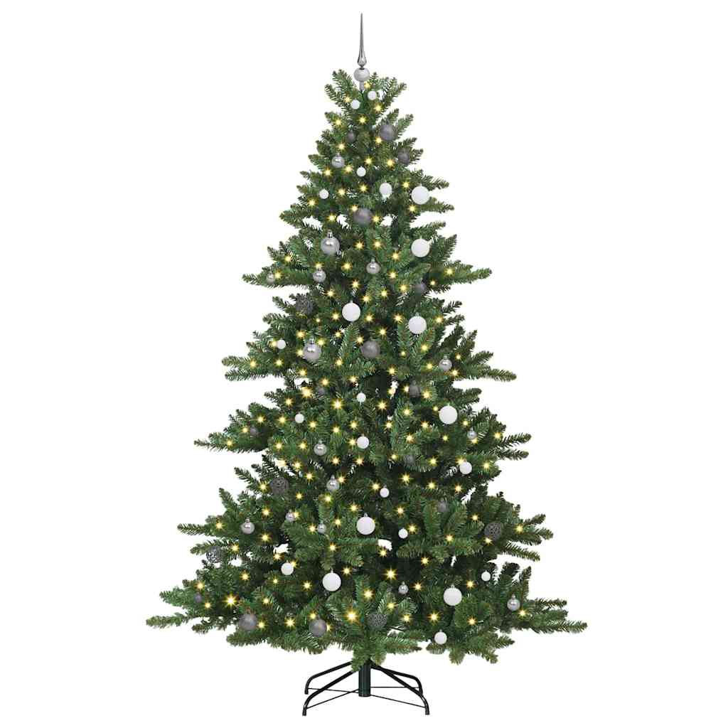 Kunstmatige Inklapbare Kerstboom Met 300 Led Pvc 240 cm