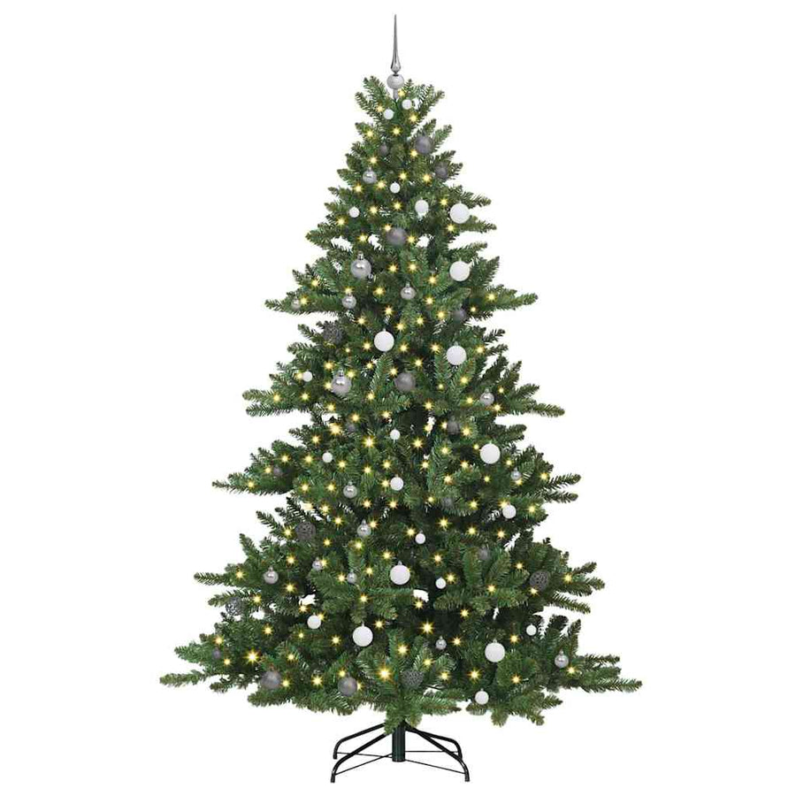 Kunstmatige Inklapbare Kerstboom Met 300 Led Pvc 240 cm