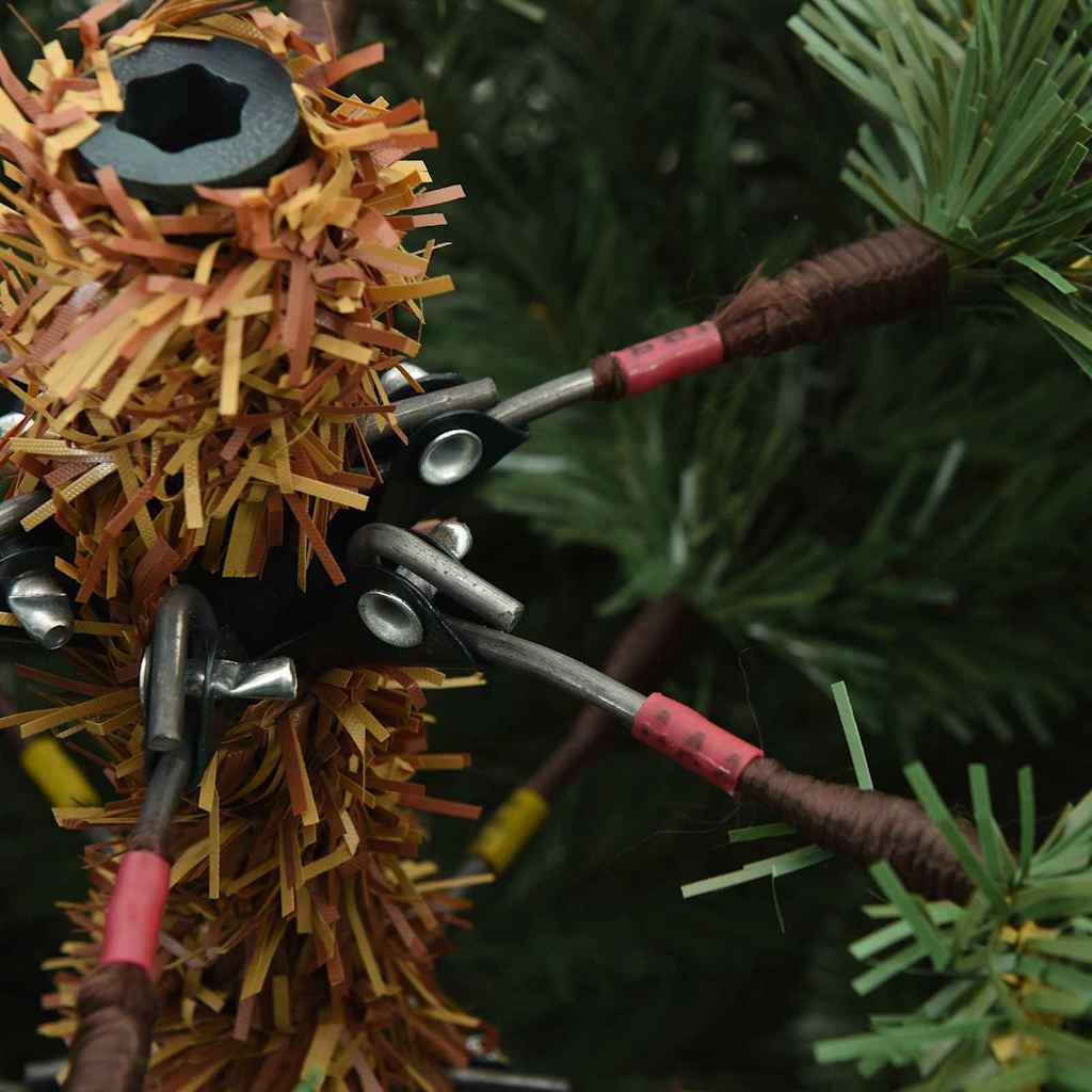 Kunstmatige Inklapbare Kerstboom Met 300 Led Groen 240 Cm Pvc