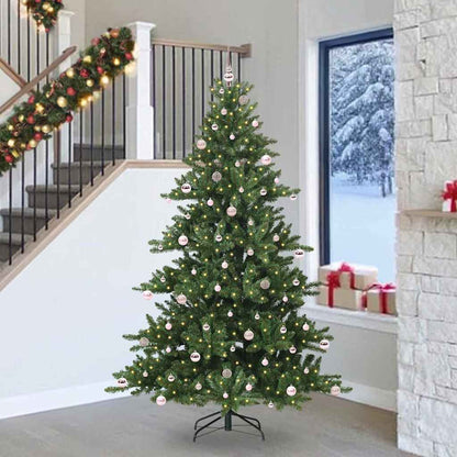 Kunstmatige Inklapbare Kerstboom Met 300 Led Groen 240 Cm Pvc
