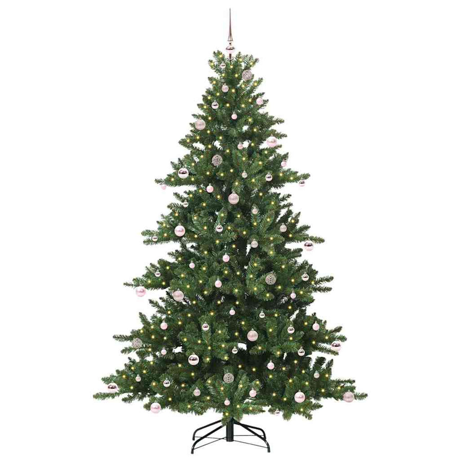 Kunstmatige Inklapbare Kerstboom Met 300 Led Groen 240 Cm Pvc
