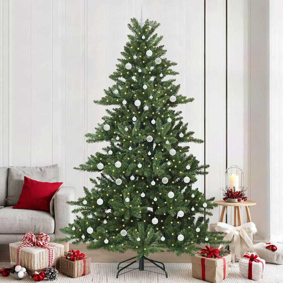 Kunstmatige Inklapbare Kerstboom Met 300 Led Groen 240 Cm Pvc
