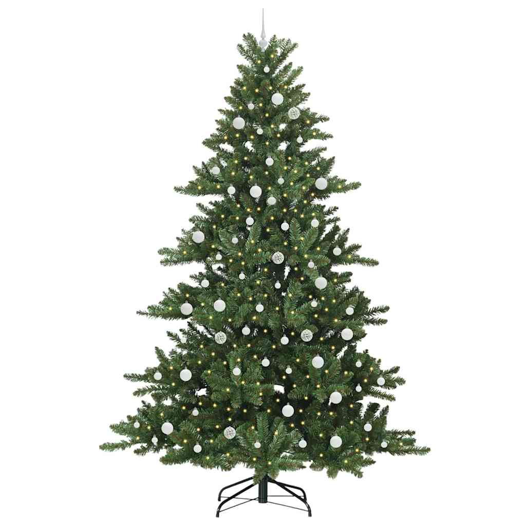 Kunstmatige Inklapbare Kerstboom Met 300 Led Groen 240 Cm Pvc