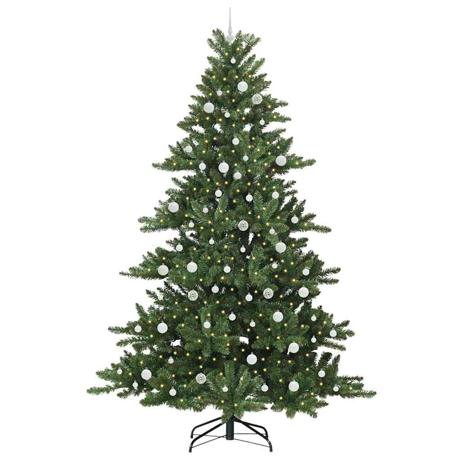 Kunstmatige Inklapbare Kerstboom Met 300 Led Groen 240 Cm Pvc