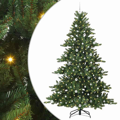 Kunstmatige Inklapbare Kerstboom Met 300 Led Groen 240 Cm Pvc