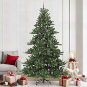 Kunstkerstboom 240 cm groen 300 LED PVC inklapbaar