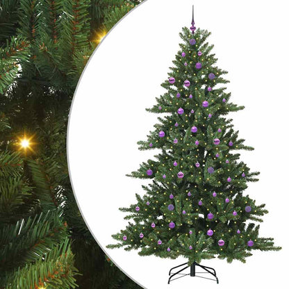 Kunstmatige Inklapbare Kerstboom Met 300 Led Groen 240 Cm Pvc