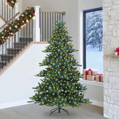 Kunstmatige Inklapbare Kerstboom Met 300 Led Groen 240 Cm Pvc