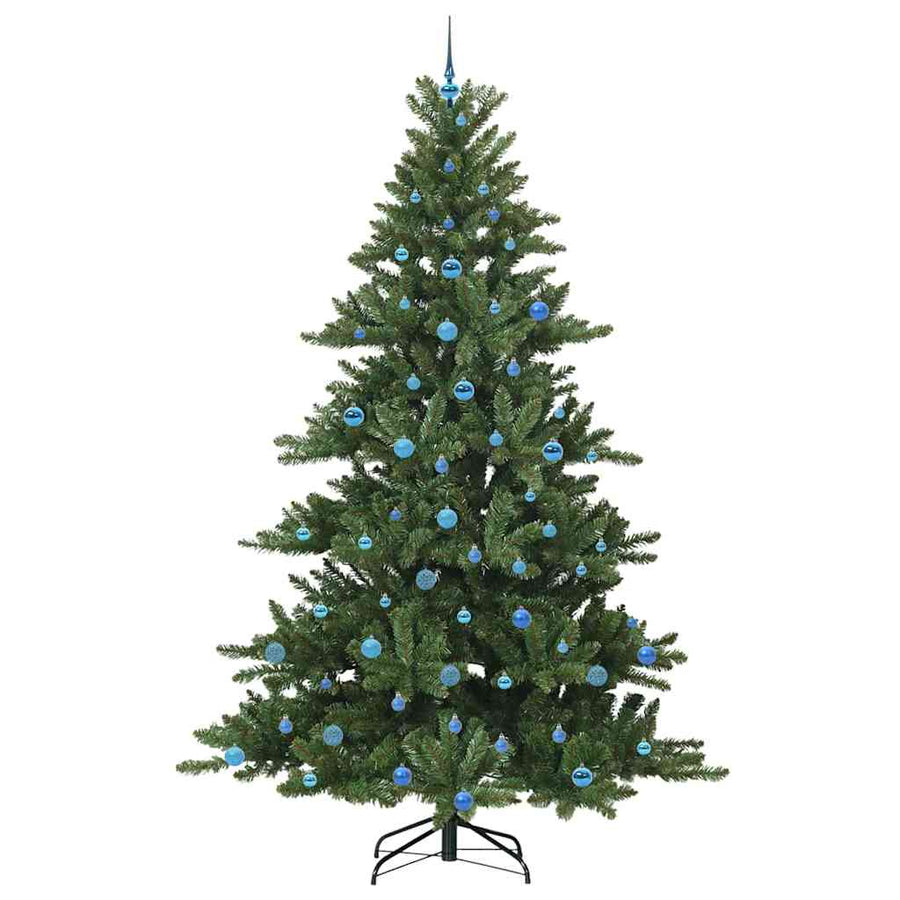 Kunstmatige Inklapbare Kerstboom Met 300 Led Groen 240 Cm Pvc