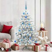 Kerstboom 150 cm wit inklapbaar PVC staal