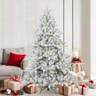 Artificial Collapsible White Christmas Tree 180 cm PVC and Steel