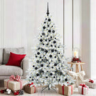 Artificial Collapsible White Christmas Tree 180 cm PVC and Steel