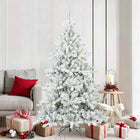 Artificial Collapsible White Christmas Tree 180 cm PVC and Steel