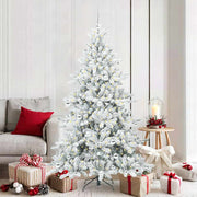 Kerstboom kunstkerstboom 180 cm wit inklapbaar