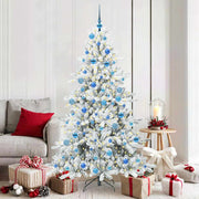 Kerstboom kunst 180 cm wit inklapbaar met 300 led