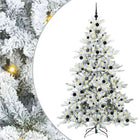 Artificial Collapsible Christmas Tree White 210 cm PVC and Steel