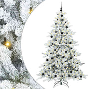 Kerstboom kunst 210 cm wit PVC staal