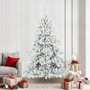 Kunstkerstboom wit 210 cm PVC staal